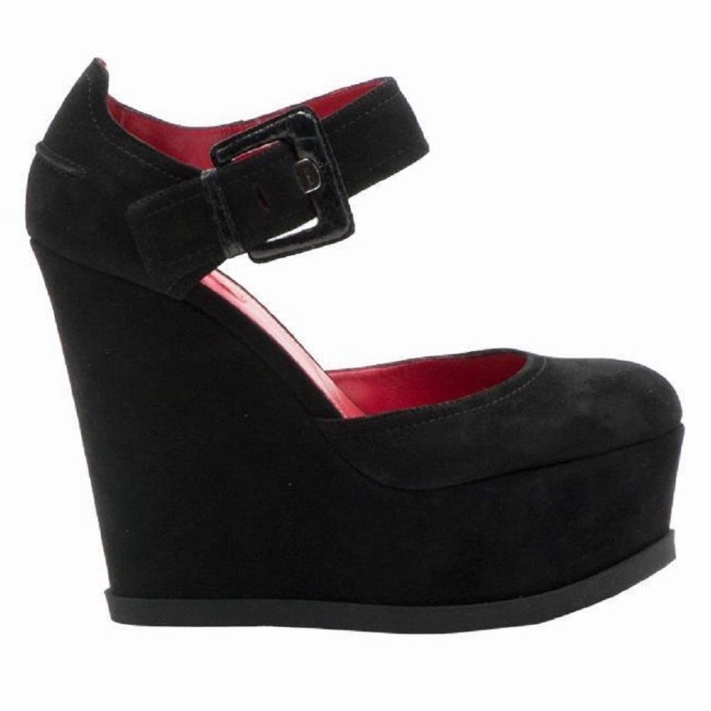 CESARE PACIOTTI Buckle Wedge Platform Heels